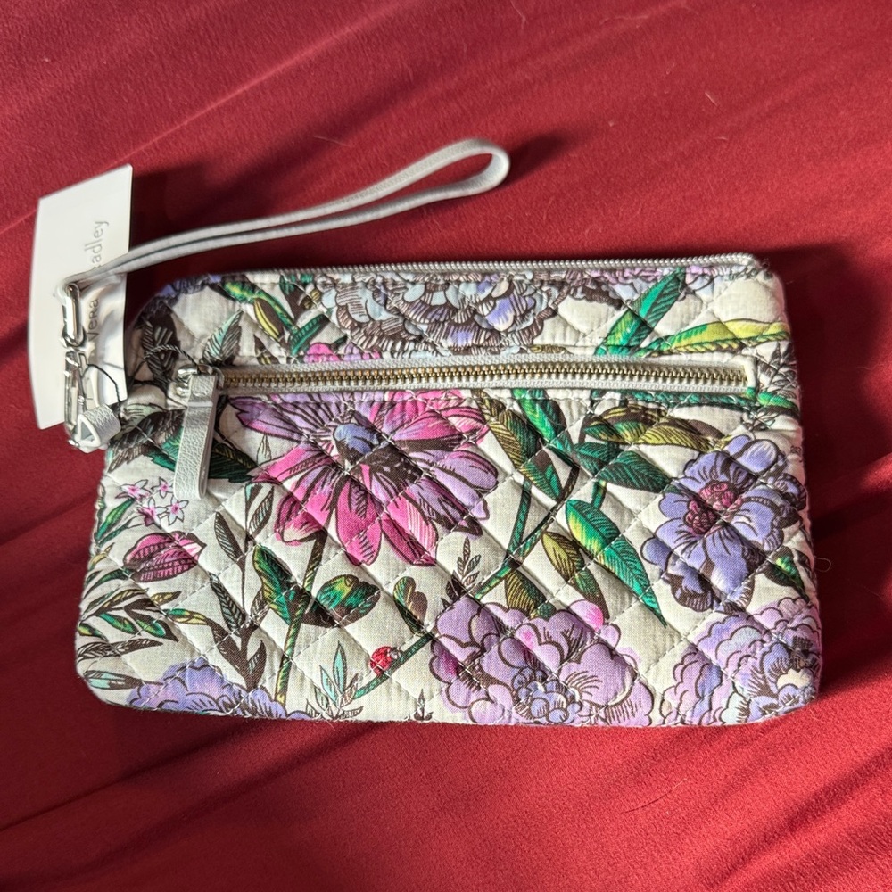 Vera Bradley Multicolor Floral Quilted Wristlet